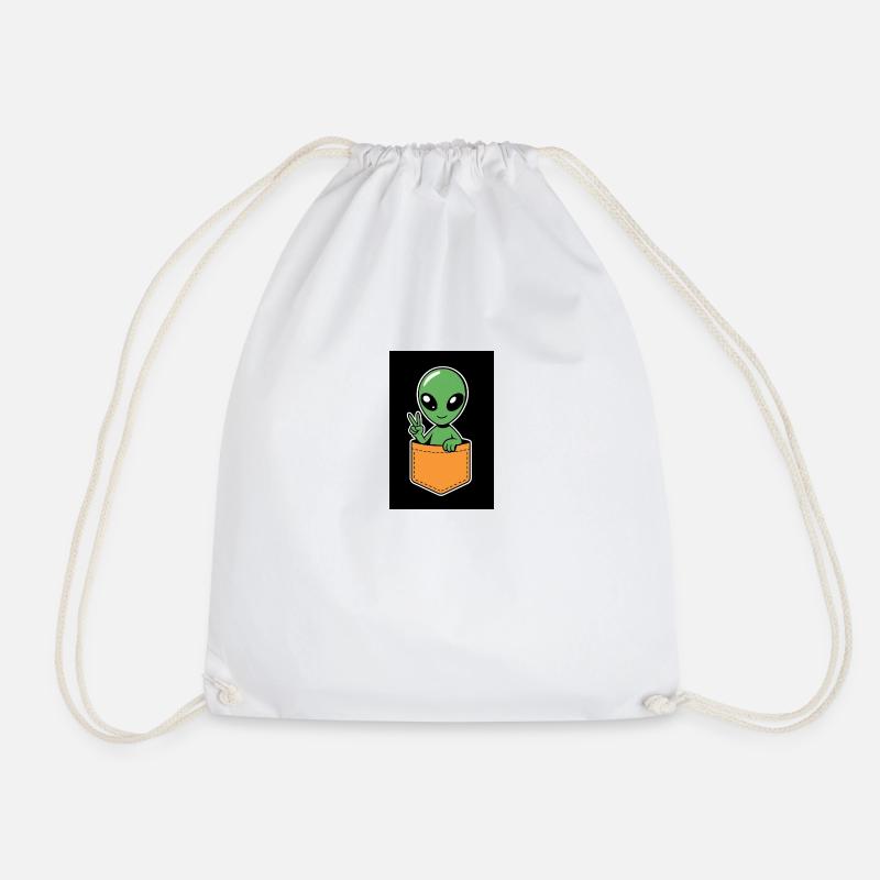 Alien - Turnbeutel - Weiß