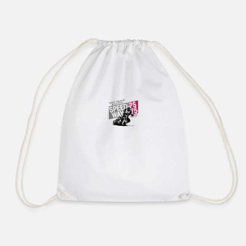 Speedway Racing - Drawstring Bag - white