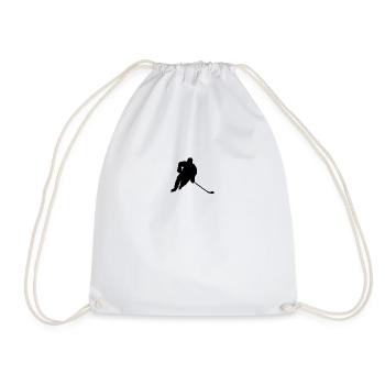 Joueur de hockey sur glace, joueur de hockey sur glace - Sac de sport léger - blanc - Devant