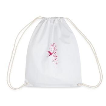 étoiles, blanc, illustration, étoile, colibri, oiseau - Sac de sport léger - blanc - Devant