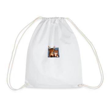 Friendship - Drawstring Bag - white - Front
