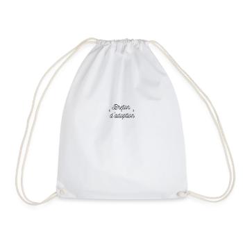 Breton d'adoption Logo - Sac de sport léger - blanc - Devant