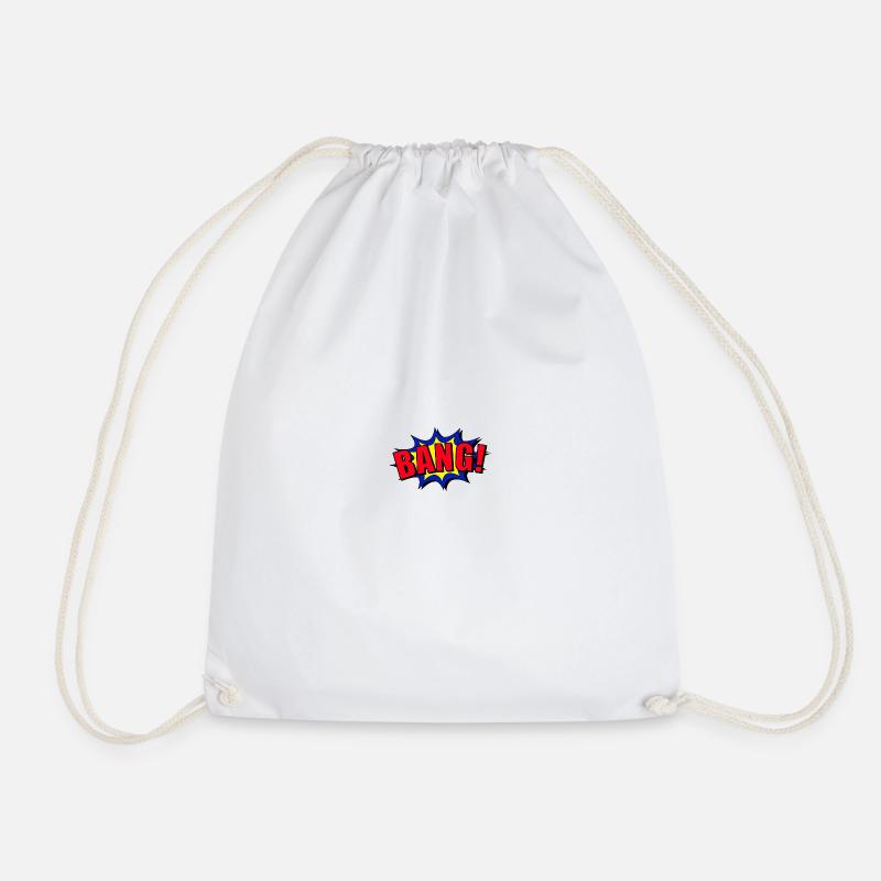 Bang comic style - Drawstring Bag - white