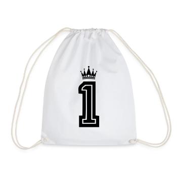 1 couronne - Sac de sport léger - blanc - Devant