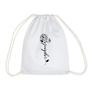 Raphaela Nom Prénom Nom Fleur - Sac de sport léger - blanc - Devant