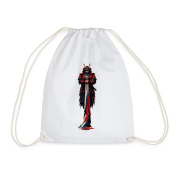 Imperial fantasy robe in red blue - Drawstring Bag - white - Front