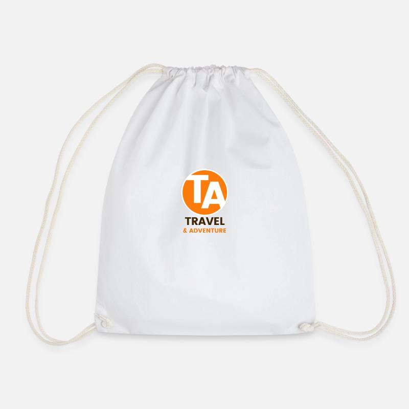 Channel Logo - Drawstring Bag - white