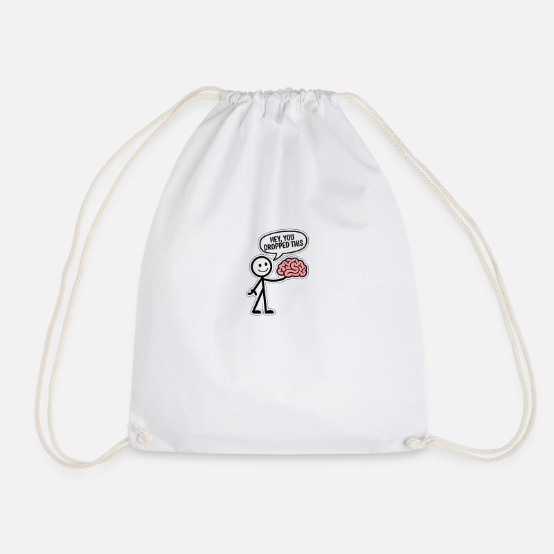 Brain Drop - Turnbeutel - Weiß