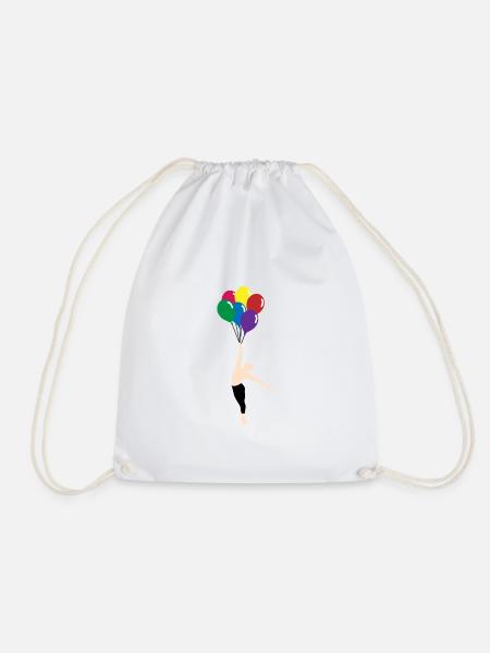 Luftballon - Turnbeutel - Weiß