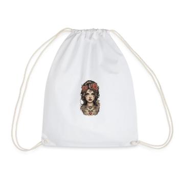 Crie uma tatuagem old school com um retrato - Sac de sport léger - blanc - Devant
