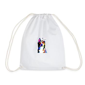 Œil de cœur dur - Sac de sport léger - blanc - Devant