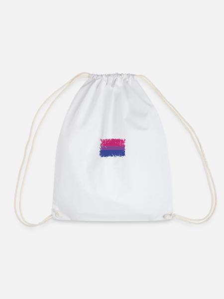 Bisexual Pride Flag - Turnbeutel - Weiß