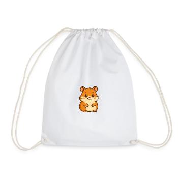 Hamster - Drawstring Bag - white - Front