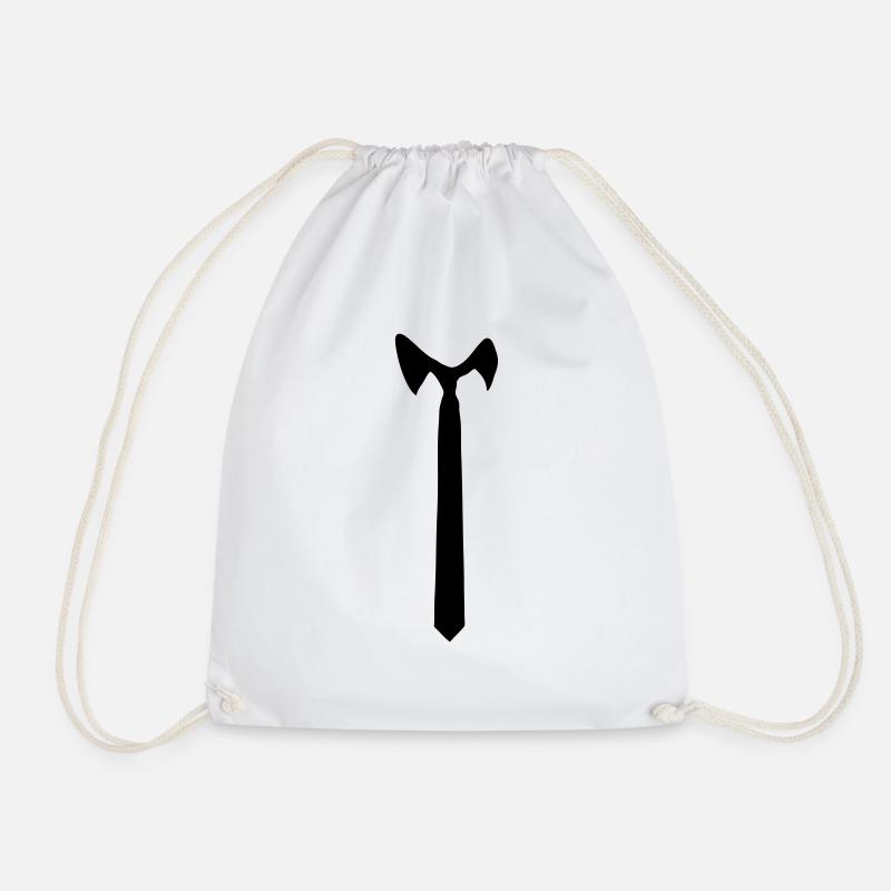 Tie - Drawstring Bag - white