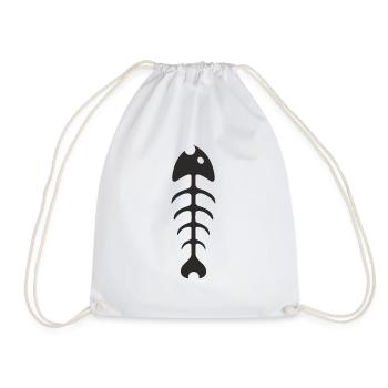 poisson - Sac de sport léger - blanc - Devant