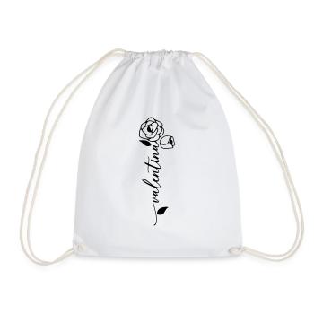Valentina Nom Prénom Nom Fleur - Sac de sport léger - blanc - Devant