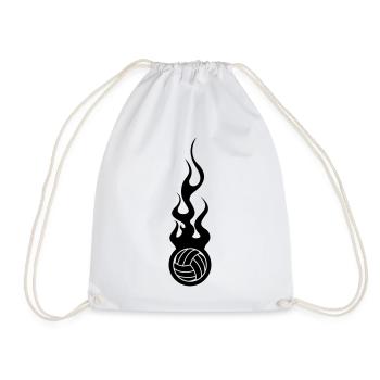 Volleyball - Drawstring Bag - white - Front