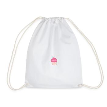 cupcake girls Kinder Geschenkidee pink - Turnbeutel - Weiß - Vorne