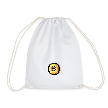 Pixel Bitcoin - Sac de sport léger - blanc - Devant