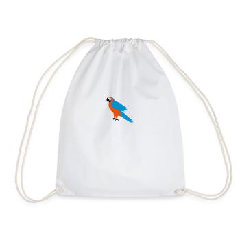 Parrot - Drawstring Bag - white - Front
