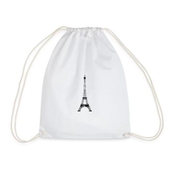 Eiffel Tower - Drawstring Bag - white - Front