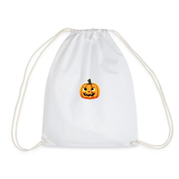 Halloween Kürbis - Turnbeutel - Weiß - Vorne