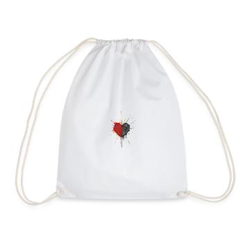 Splash inc. Heart 2 - Drawstring Bag - white - Front