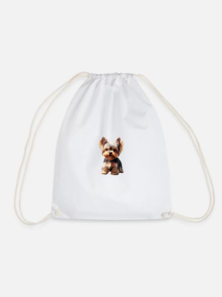 Hund - Yorkshire Terrier - Turnbeutel - Weiß