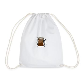 beer pitcher - Turnbeutel - Weiß - Vorne