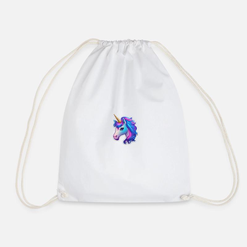 cute unicorn 4 - Turnbeutel - Weiß