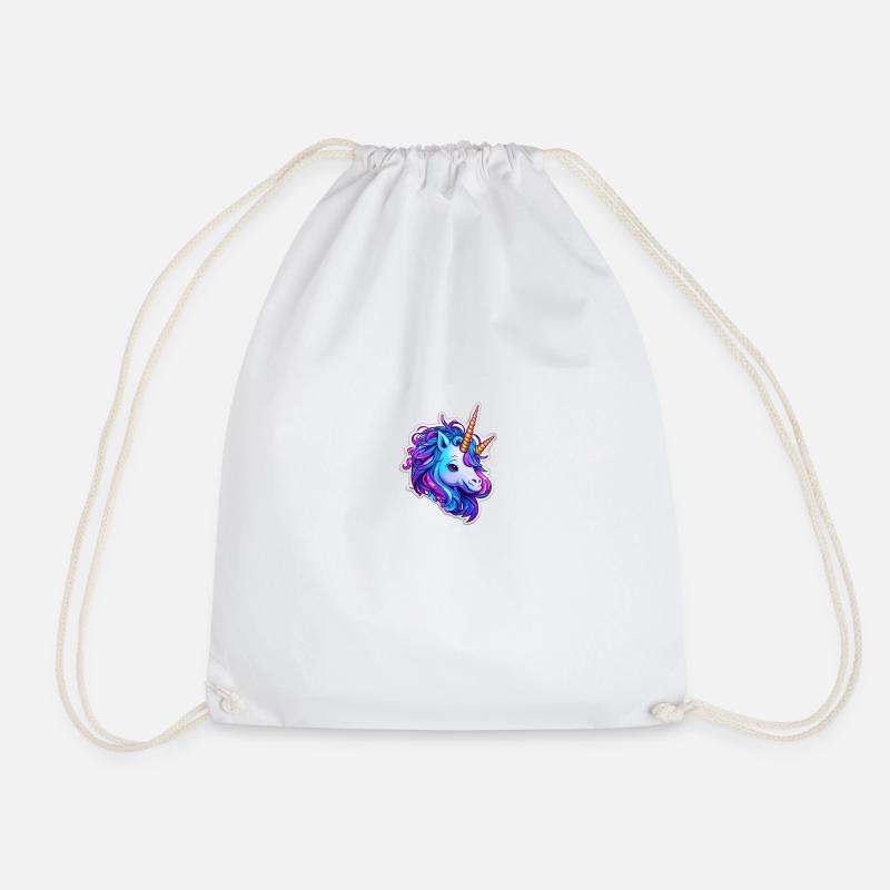 cute "two-nicorn" - Turnbeutel - Weiß