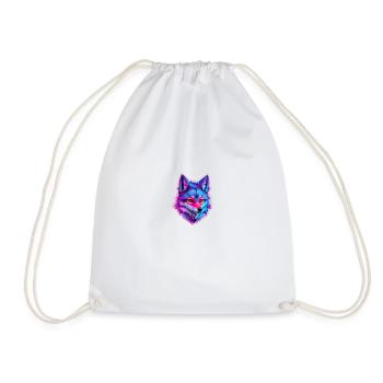 cute wolf head 5 - Turnbeutel - Weiß - Vorne