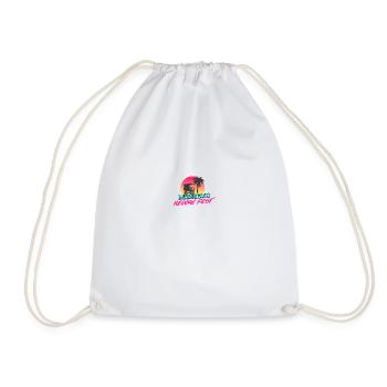 miami beach architectural district palm beach - Drawstring Bag - white - Front