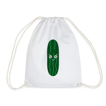 Cucumber - Drawstring Bag - white - Front