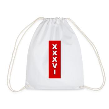 Ajax 36th national title - Drawstring Bag - white - Front