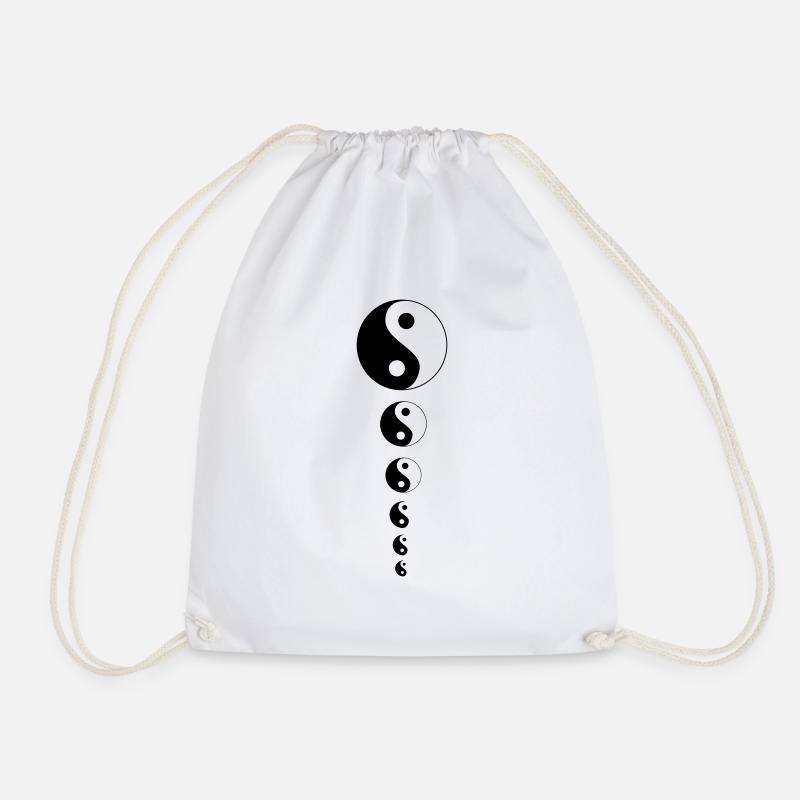 yin yang - Sac de sport léger - blanc
