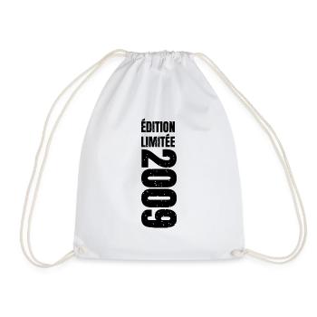 2009 édition limitée cadeau anniversaire - Sac de sport léger - blanc - Devant