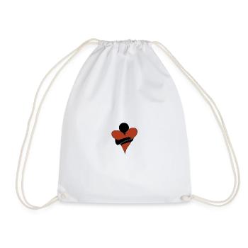 Hold my heart - Drawstring Bag - white - Front