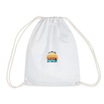 Less monday more mountain - Turnbeutel - Weiß - Vorne