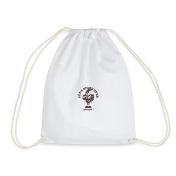 Heartbreak Rabbit - Drawstring Bag - white - Front
