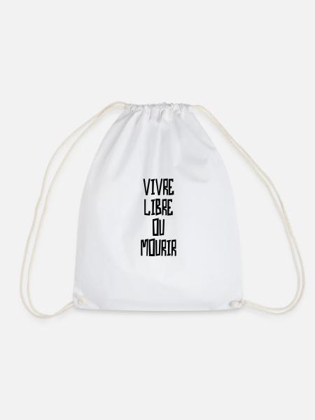Vivre libre ou mourir - Sac de sport léger - blanc