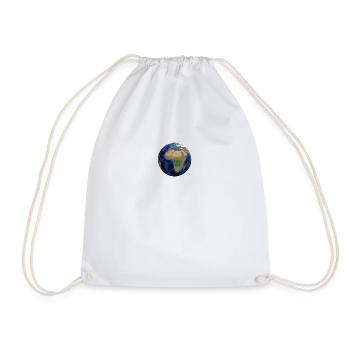 Carry the world with you - Drawstring Bag - white - Front