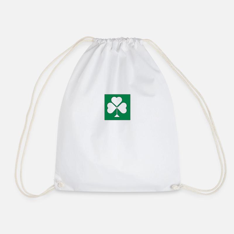 Shamrock - Drawstring Bag - white