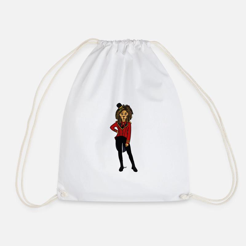 Lioness from "Kojo in Hand Surgery" - Drawstring Bag - white