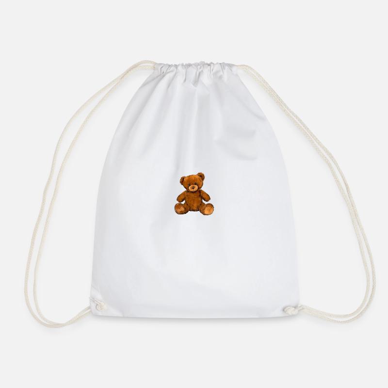 Teddybär - Turnbeutel - Weiß