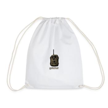 Surveillance, Camera - Drawstring Bag - white - Front