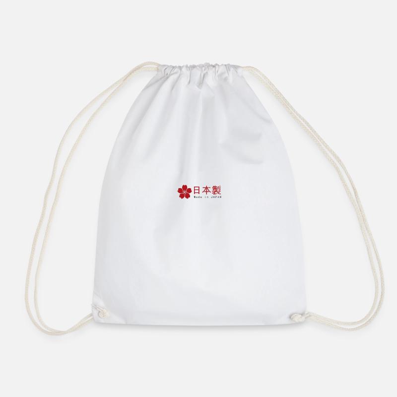 Japan made in - Drawstring Bag - white