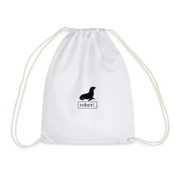 Seal / Seal / Sea Lion Robert - Drawstring Bag - white - Front