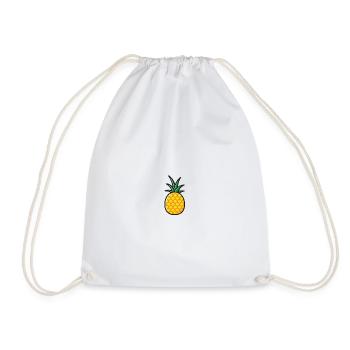Ananas Logo Style - Turnbeutel - Weiß - Vorne