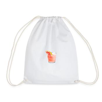 Summer Cocktail - Drawstring Bag - white - Front